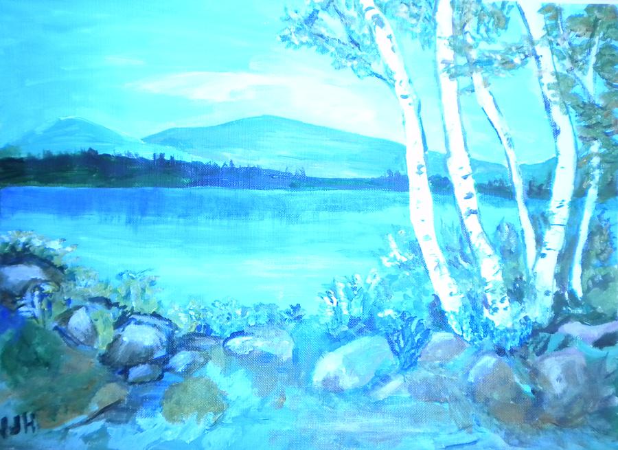 Tree Painting - The Lake by Victoria Hasenauer