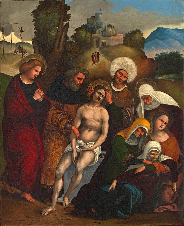 The Lamentation Painting by Ludovico Mazzolino