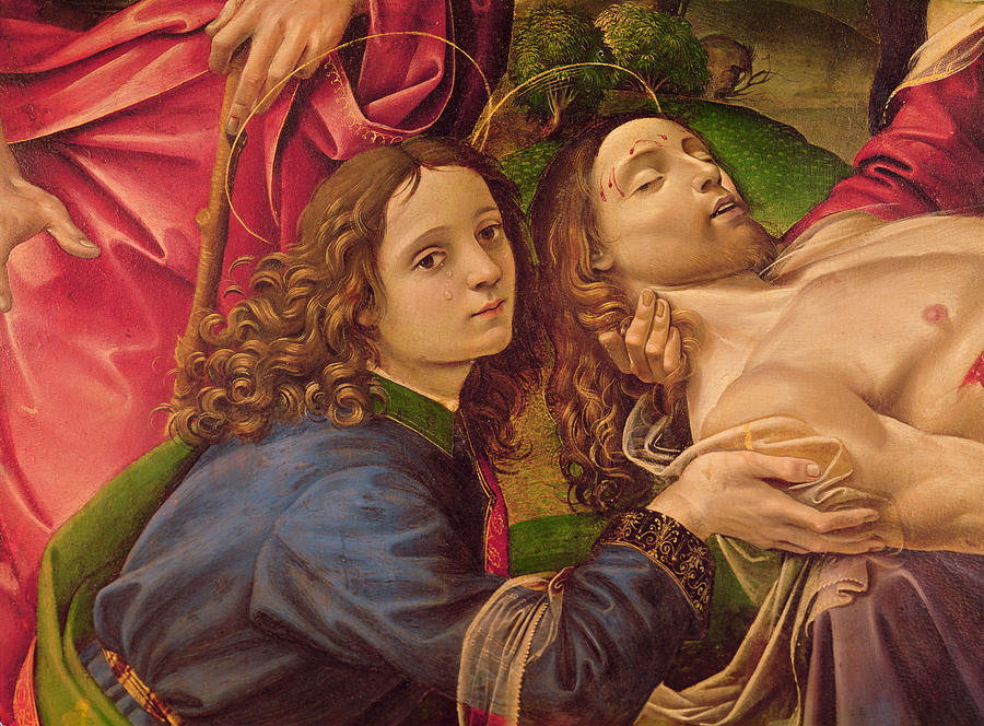 John The Baptist Painting - The Lamentation of Christ by Capponi