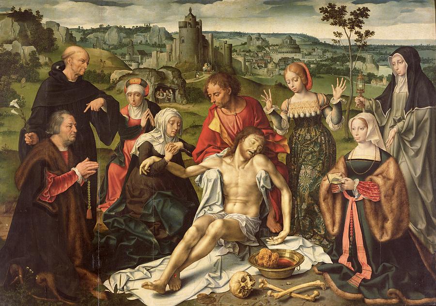 The Lamentation of Christ Painting by Joos van Cleve