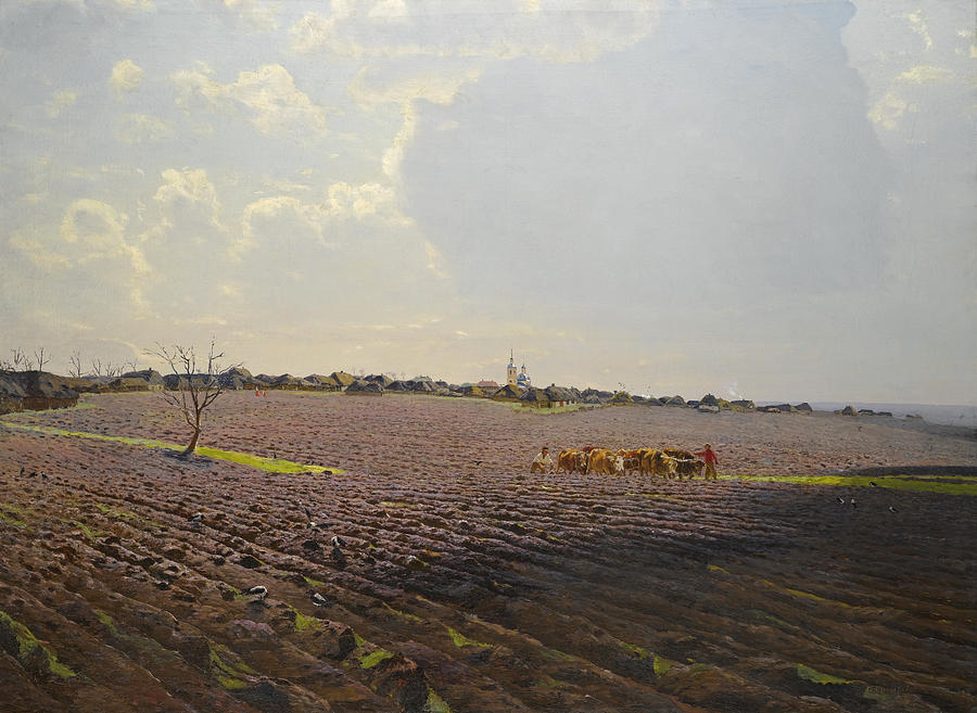 The Land Painting by Nikolay Nikanorovich Dubovskoy