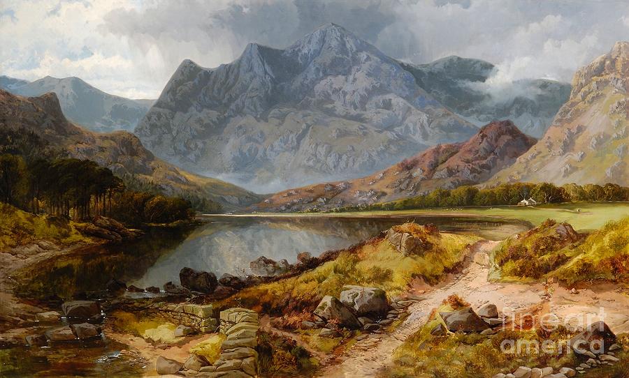 The Langdale Pykes Painting by MotionAge Designs