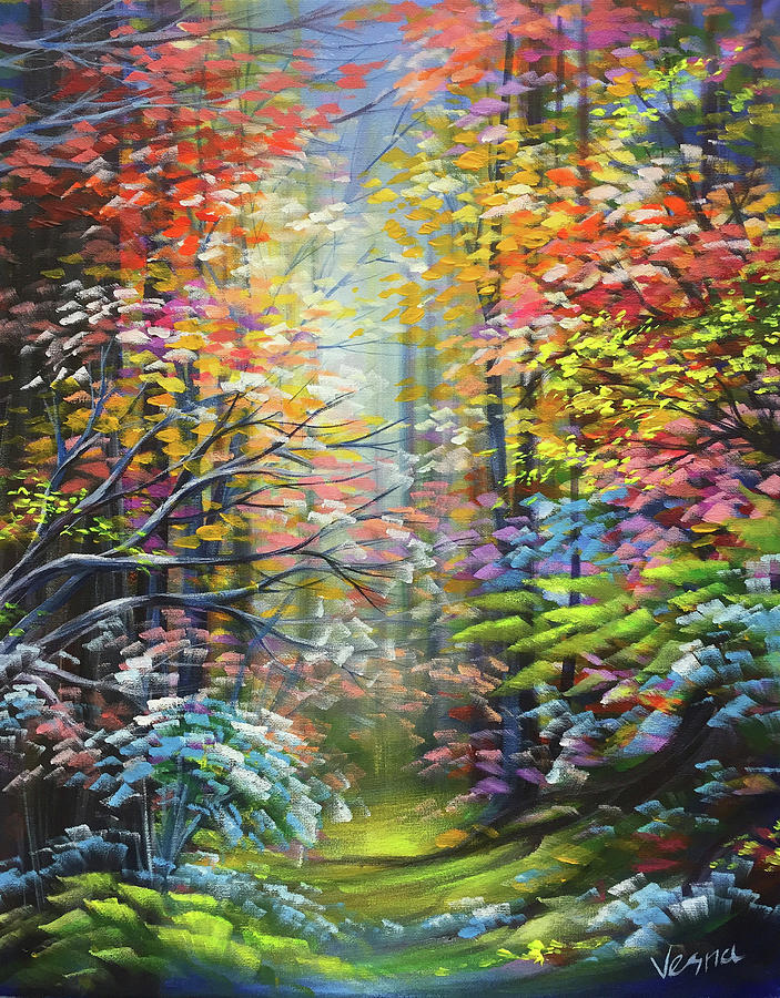 Nature Painting - The Language Of Color by Vesna Delevska