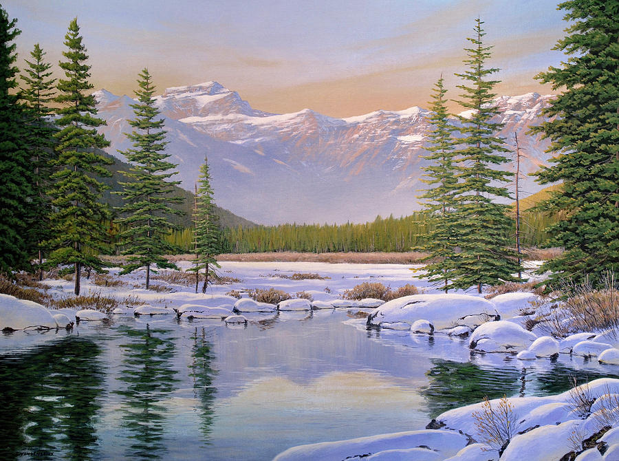 The Last Days of Winter Painting by Jake Vandenbrink