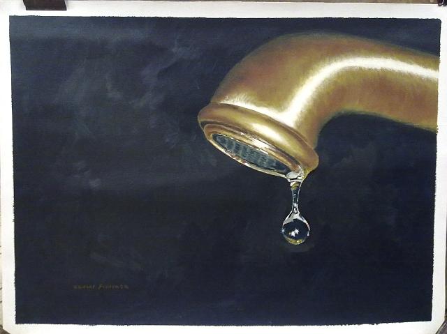 Drop Painting - The Last Drop by Xavier Florensa