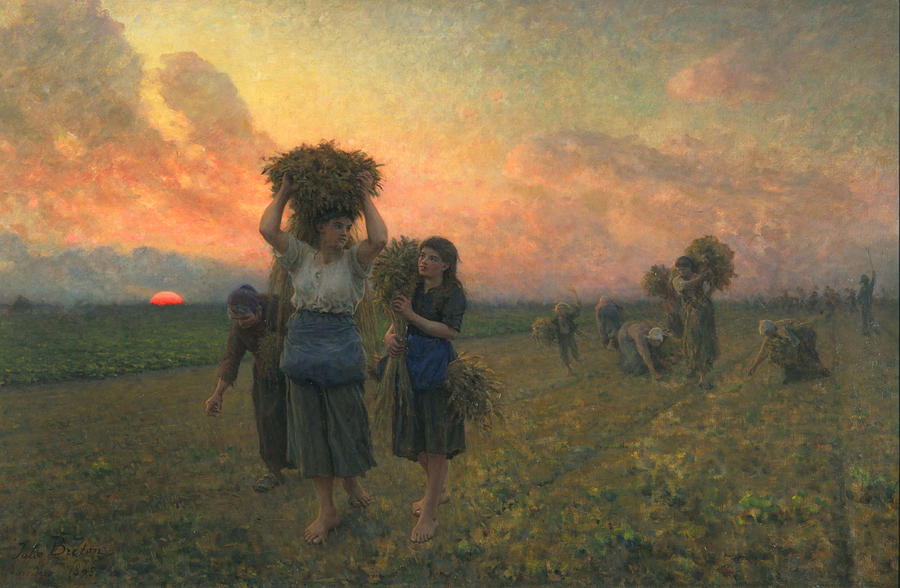 The Last Gleanings Painting by Jules Breton