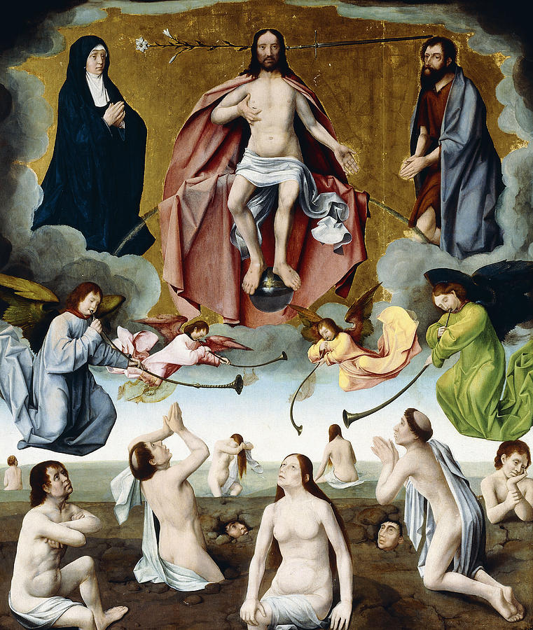 Madonna Painting - The Last Judgement by Jan Provost