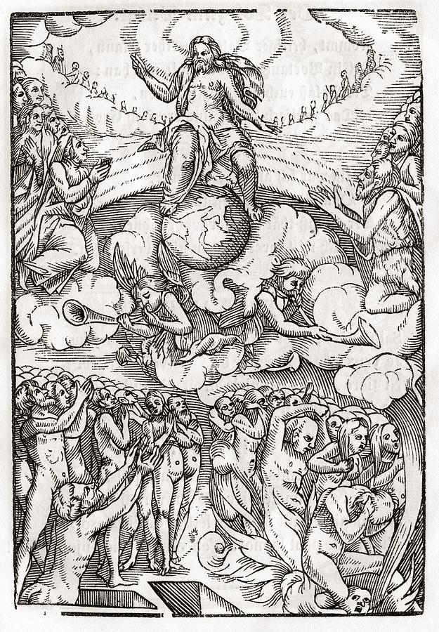 The Last Judgement Loosely Based On Drawing by Vintage Design Pics