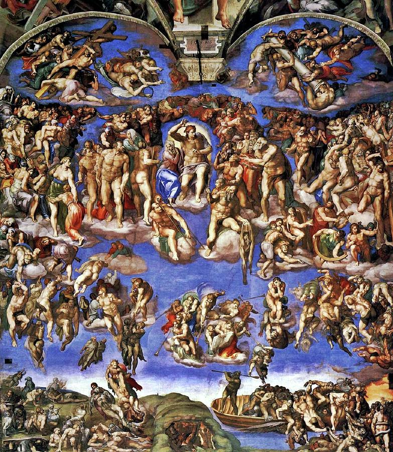 The Last Judgement Painting by Michelangelo Buonarroti
