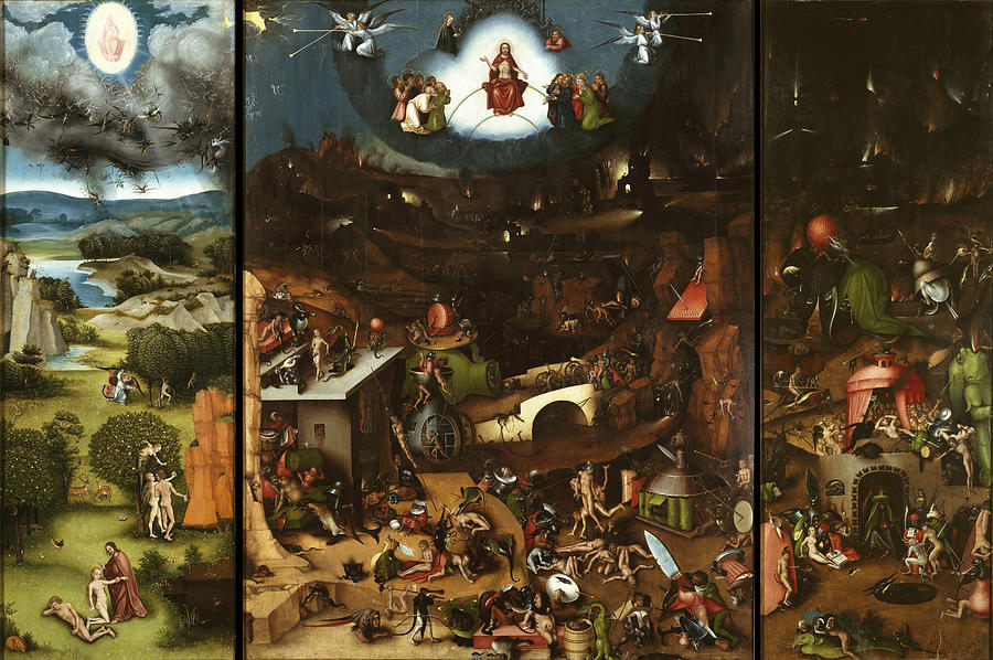 The Last Judgment Triptych Painting by Lucas Cranach the Elder