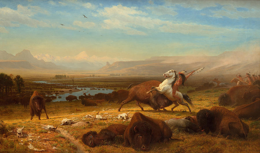 The Last of the Buffalo 2 Painting by Albert Bierstadt
