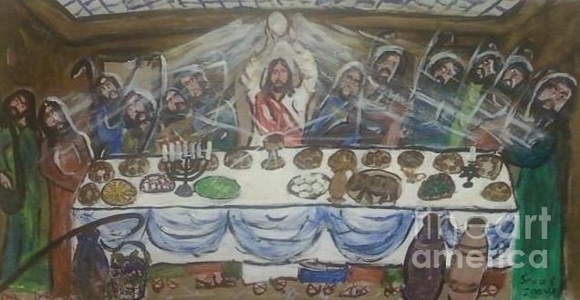 The Last Passover and the First Eucharist Painting by Seaux-N-Seau Soileau