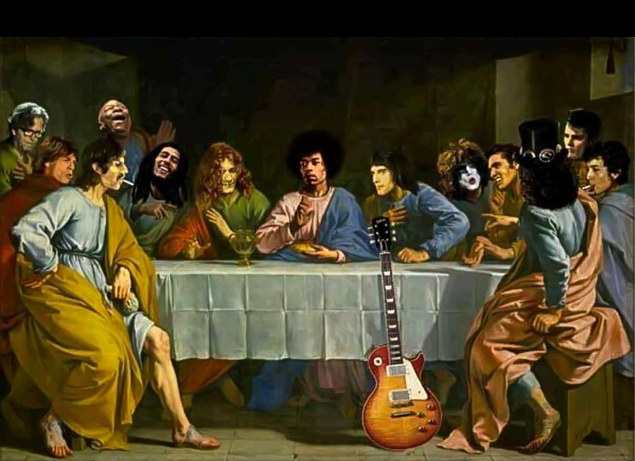 The Last Rock Supper Painting by Carrie Armstrong