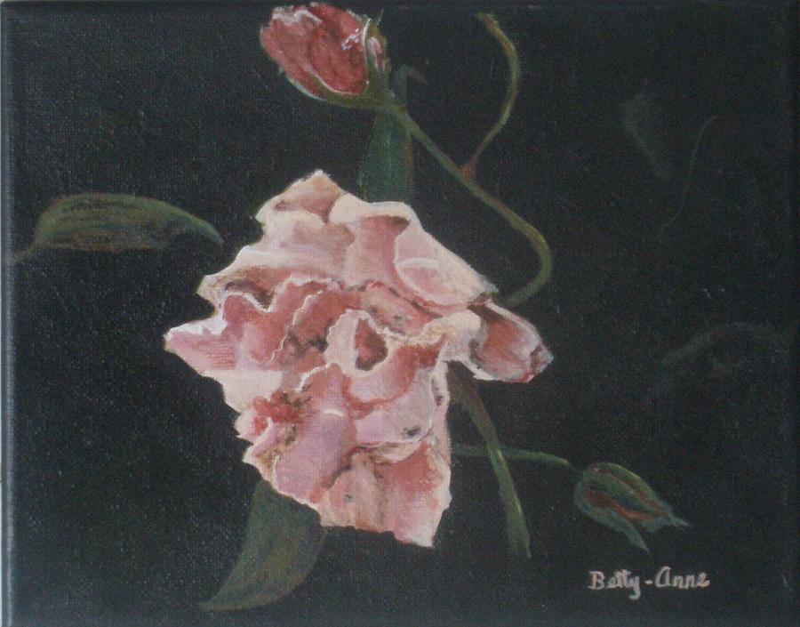 The last rose Painting by Betty-Anne McDonald