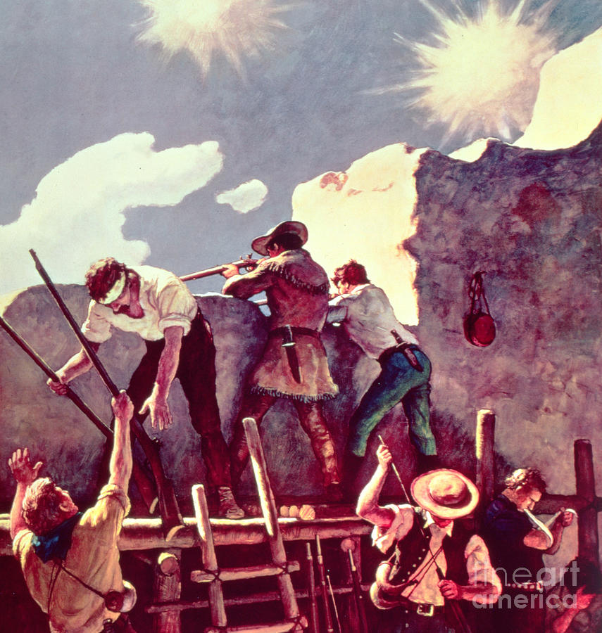 The Last Stand at the Alamo Painting by Newell Convers Wyeth