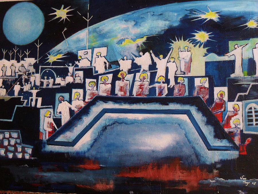 The Last Supper Painting by Adalardo Nunciato  Santiago