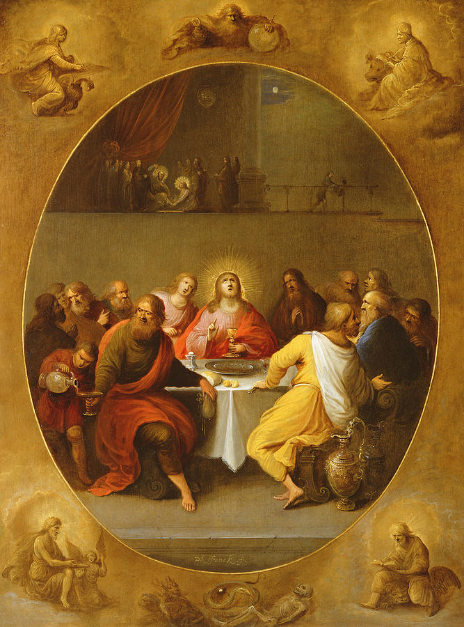 Jesus Christ Painting - The Last Supper by Frans Francken
