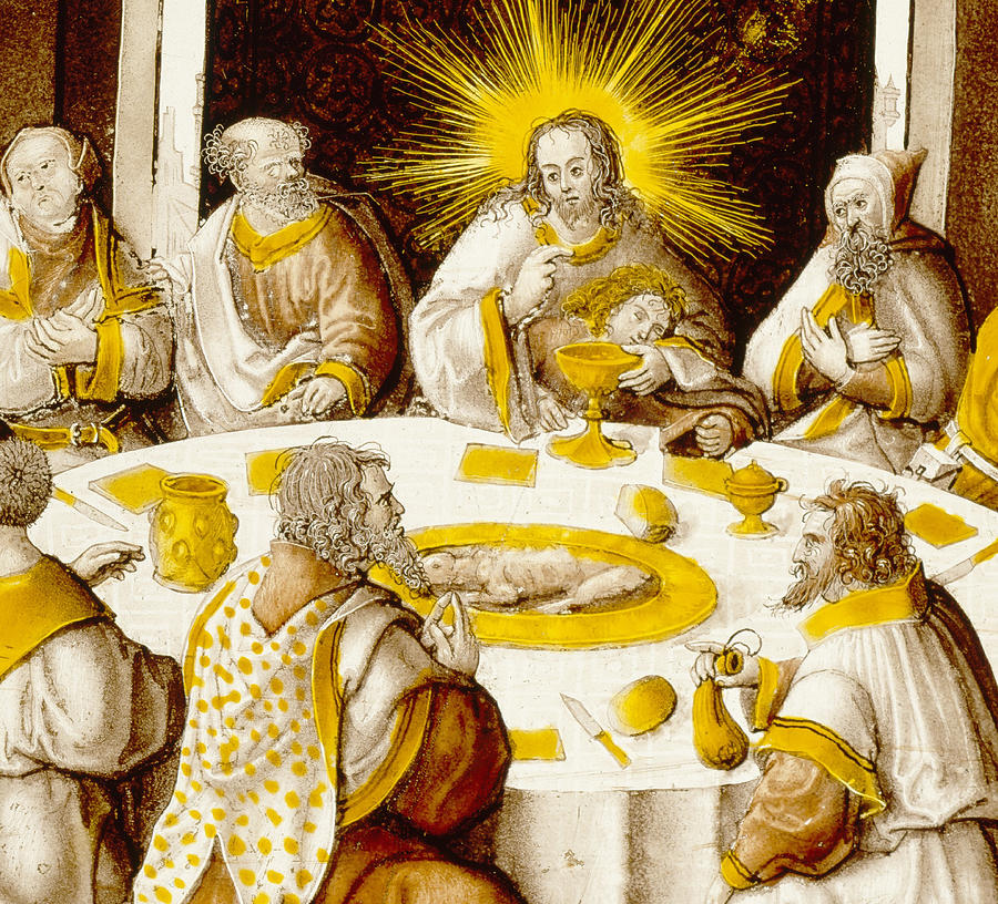 The Last Supper Painting by Jacob Cornelisz van Oostsanen