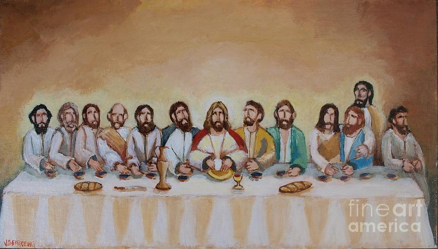The Last Supper Painting by Jean Pierre Bergoeing