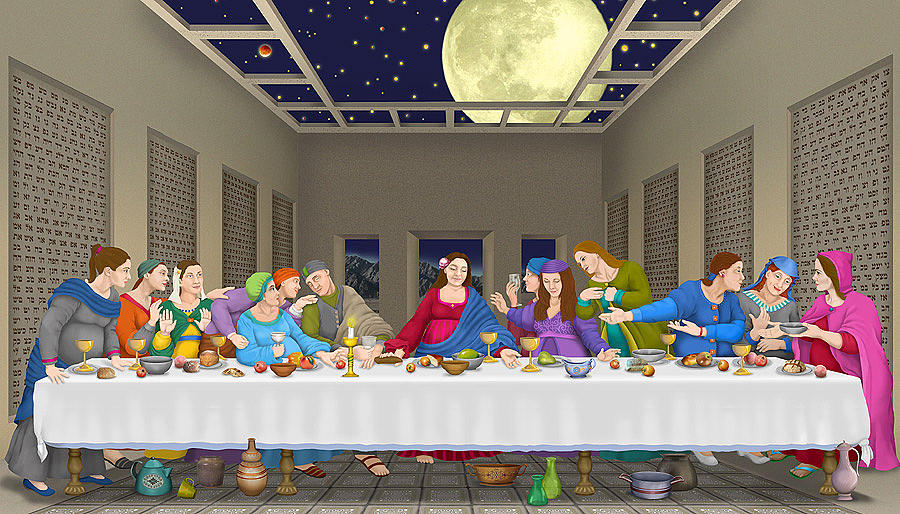 The Last Supper Print by Orna BenShoshan