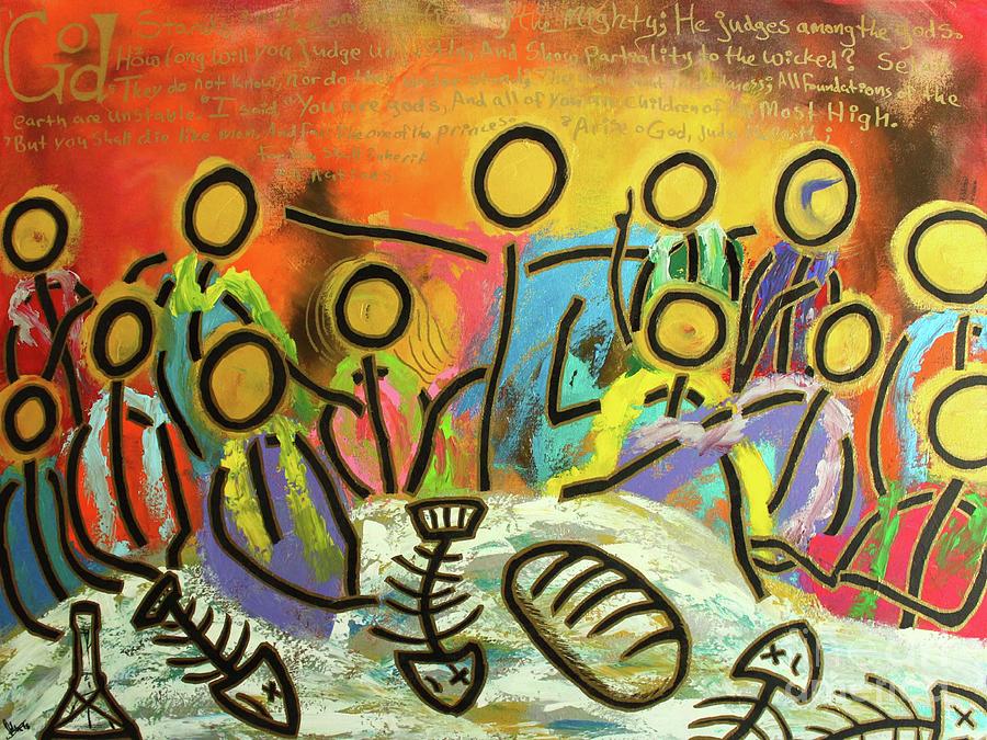 The Last Supper Recitation Painting by Odalo Wasikhongo
