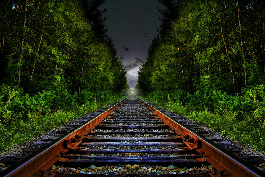 Fantasy Photograph - The Last Train Ride by Gary Smith