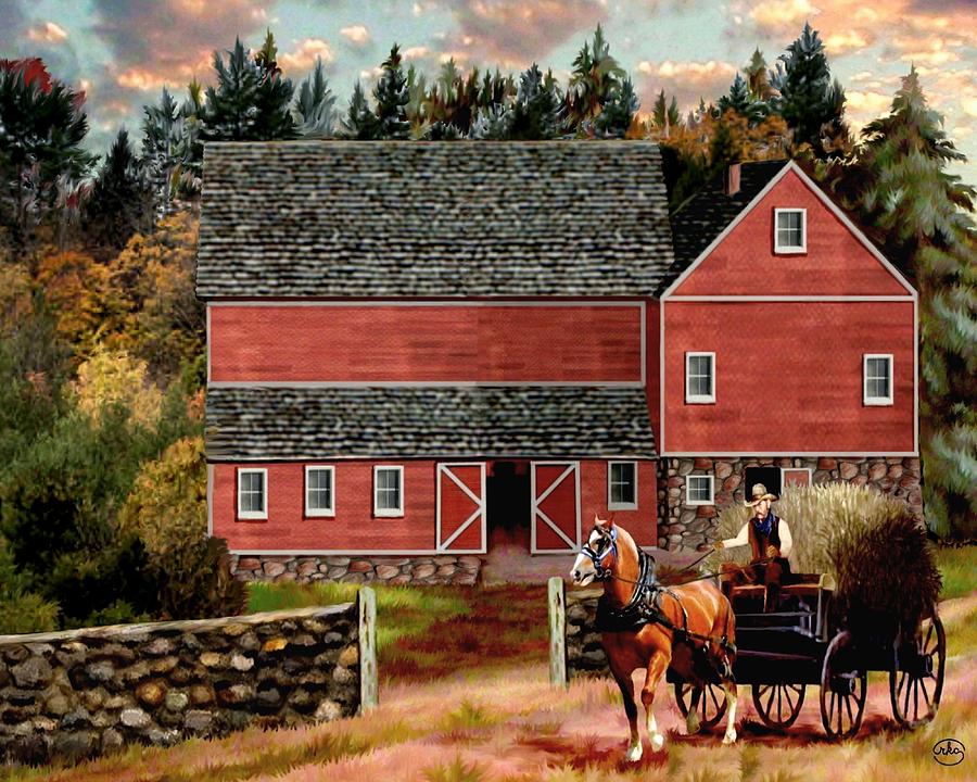 The Last Wagon Painting by Ron Chambers