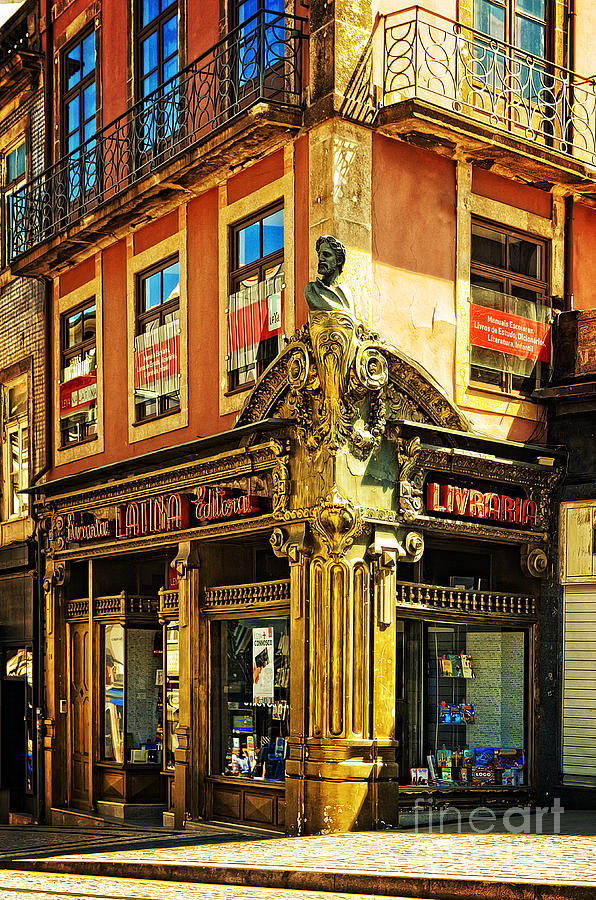 The Latina Editora Livraria in Porto-Portugal Photograph by Mary Machare