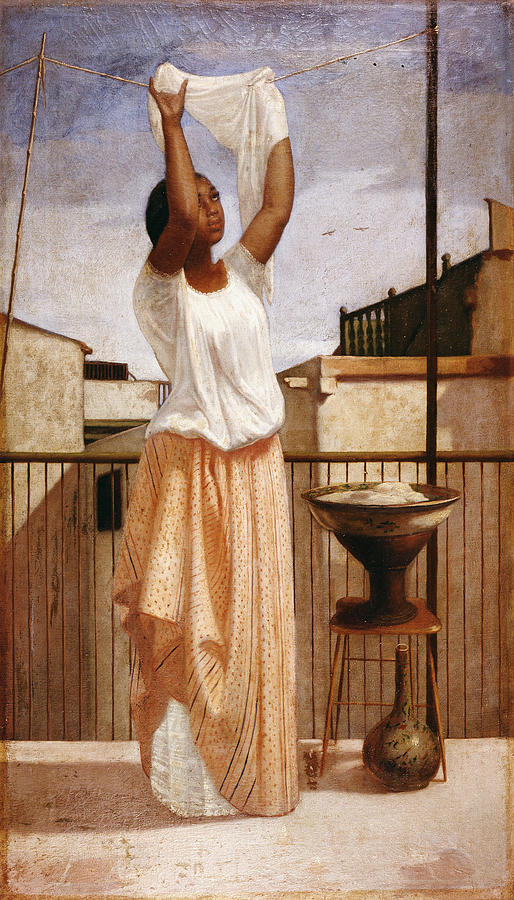 The Laundress Painting by Francisco Laso