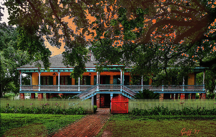 The Laura Plantation  Digital Art by J Griff Griffin