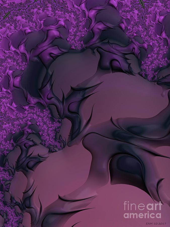 The Lavender Forest 3 Digital Art by Elizabeth McTaggart