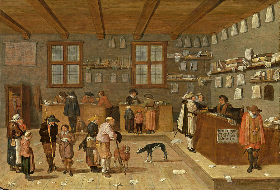 Beautiful Painting - The Lawyers Office by Pieter de Bloot