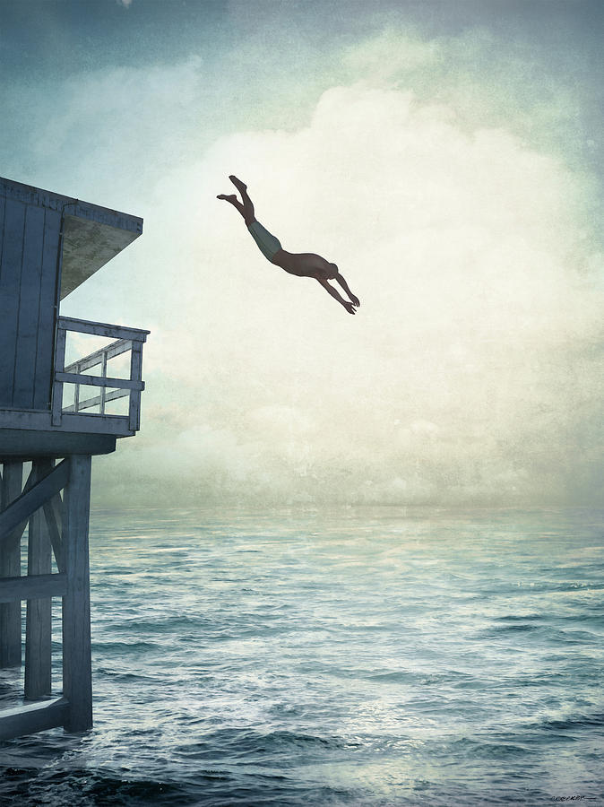 The Leap Digital Art by Cynthia Decker