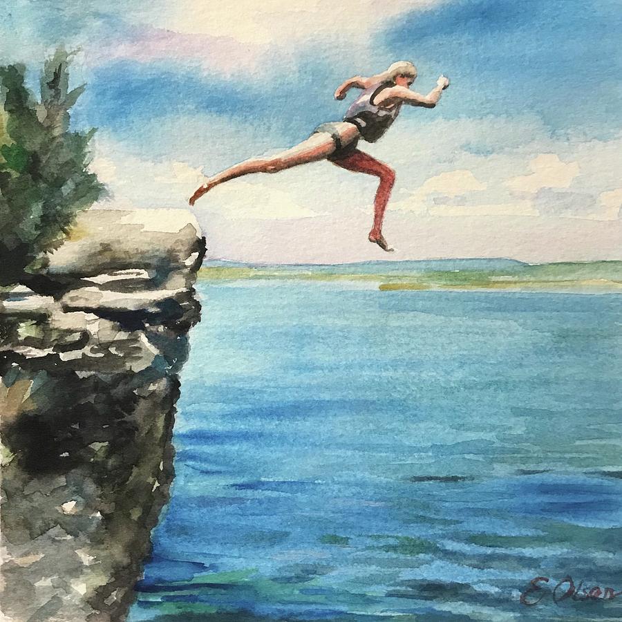 The Leap Painting by Emily Olson