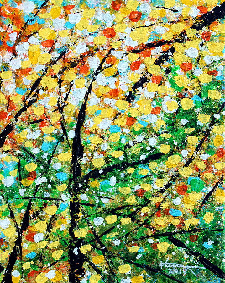 The Leaves Fall #2 Painting by Kume Bryant