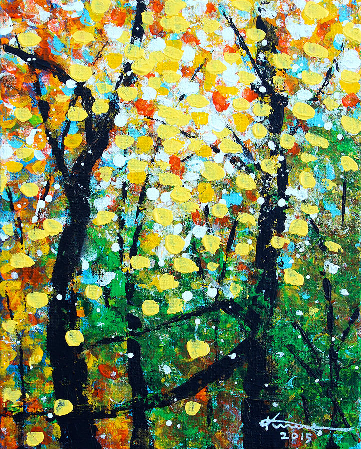 The Leaves Fall Painting by Kume Bryant