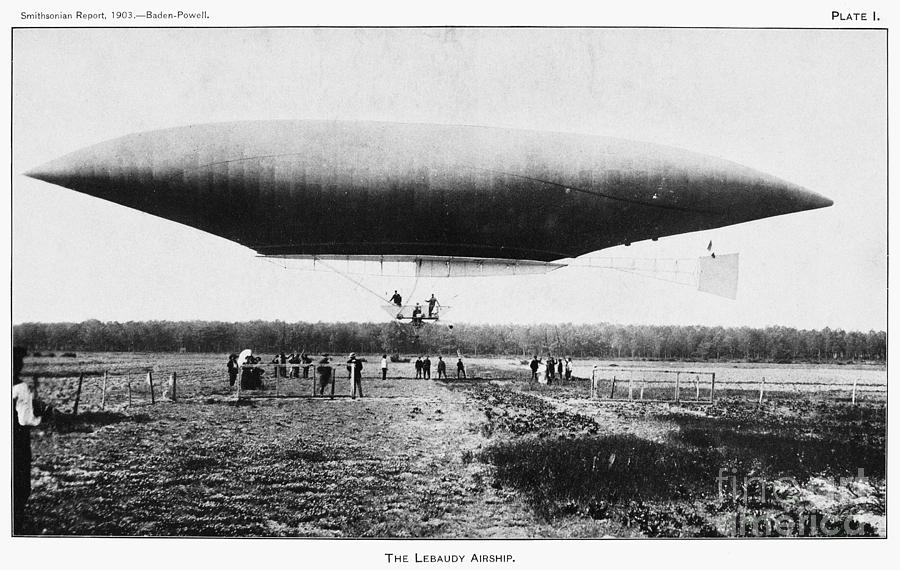 The Lebaudy Airship, 1903 Photograph by Granger