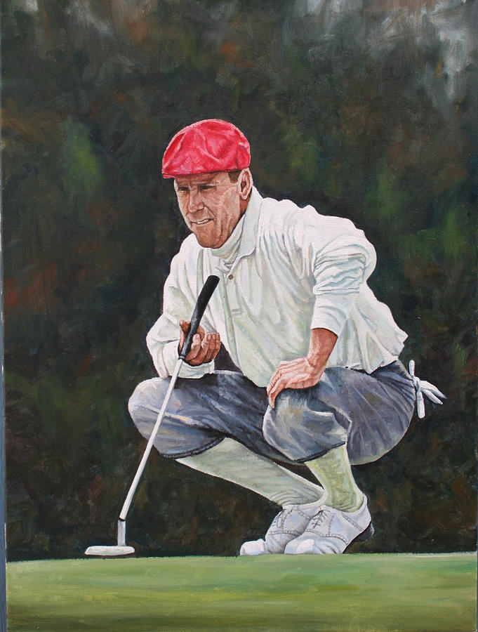Golf Painting - The Legend by Jason Swain Golf Painting - The Legend by Jason Swain