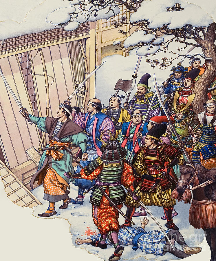 The legend of the Forty-Seven Ronin Painting by Pat Nicolle