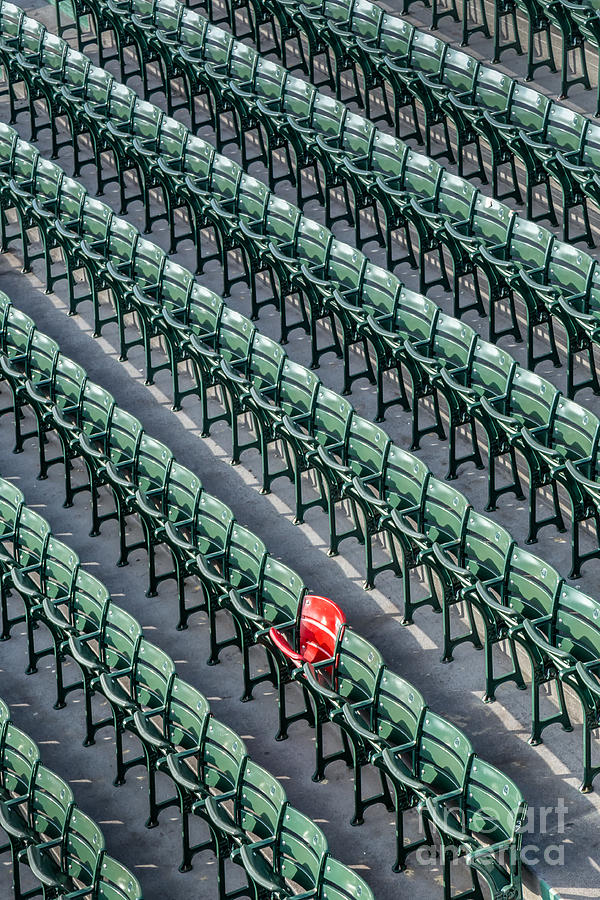 The Legendary Red Seat at Fenway Park Photograph by Dawna Moore Photography