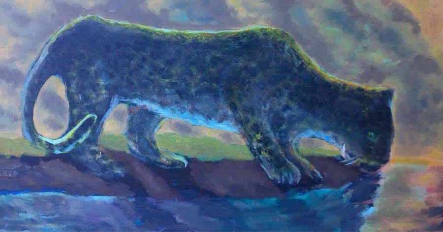 Leopard Painting - The Leopard by Enrico Garff Leopard Painting - The Leopard by Enrico Garff