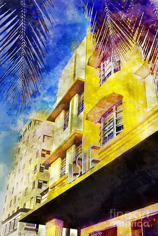 Miami Photograph - The Leslie Hotel South Beach by Jon Neidert