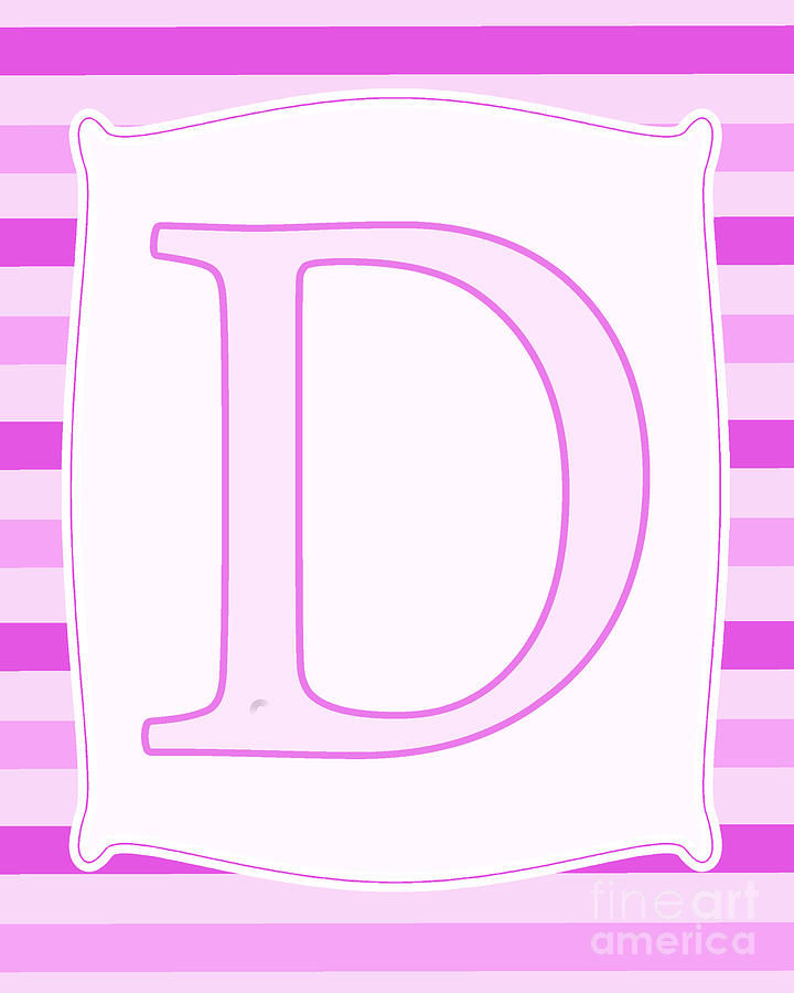 Light Pink Letter D | Sticker