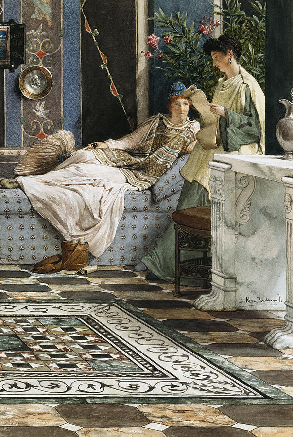 The Letter from an Absent One Painting by Lawrence Alma-Tadema