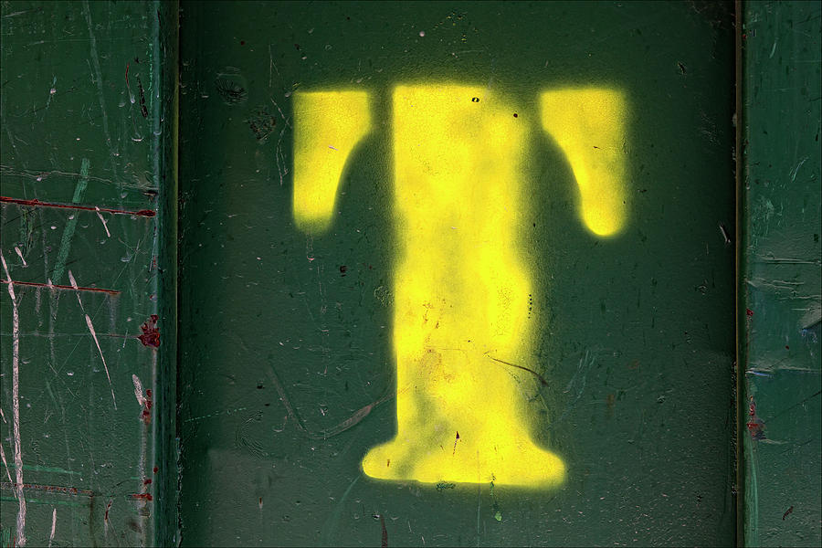 The Letter T in Yellow Photograph by Robert Ullmann