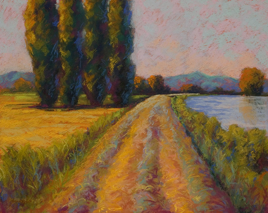 Nature Painting - The Levee by Marion Rose