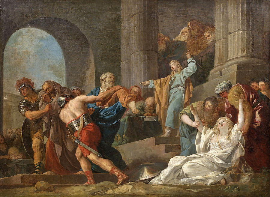 The Liberation of Susanna by Daniel Painting by Attributed to Francois ...