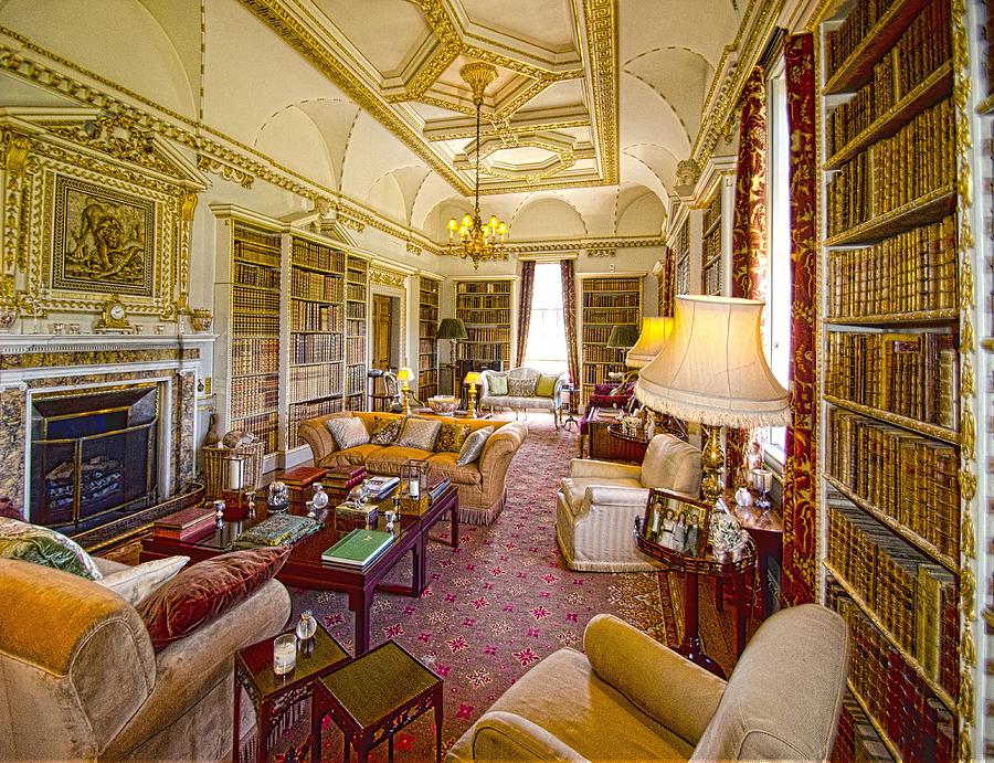 The Library in Holkham Hall Photograph by Chris Thaxter