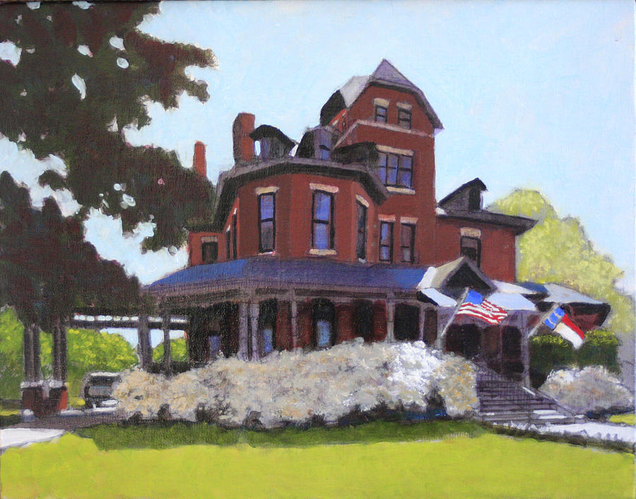 Raleigh North Carolina Painting - The Lieutenant Governors House by David Zimmerman
