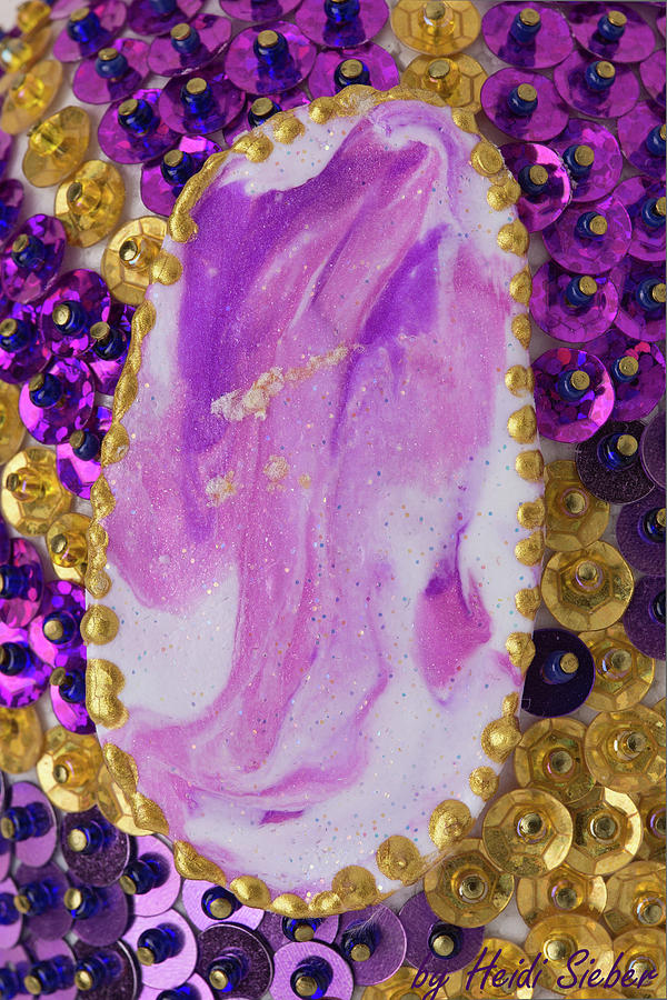 Polymer Clay Relief - The life entering goddess by Heidi Sieber